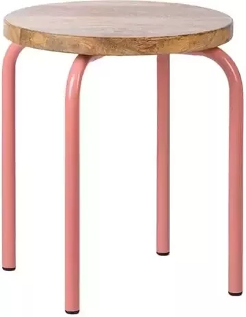 Kids Depot KidsDepot Circle Kruk (Set Van 2) Pink