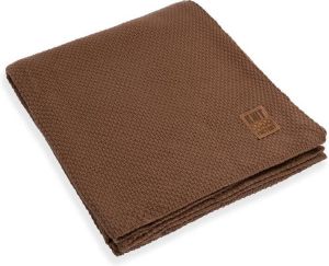 Knit Factory Jesse Gebreid Plaid XL Woondeken Tobacco 195x225 cm