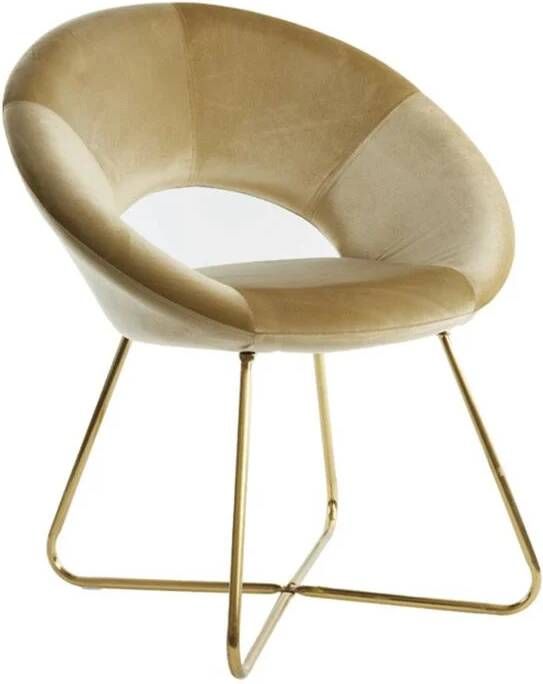 Light & Living Light&Living Stoel 72x64x82 cm ANTONY velvet glanzend goud-goud
