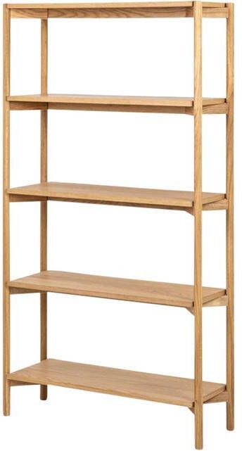 Lisomme Floris houten boekenkast naturel 86 x 160 cm