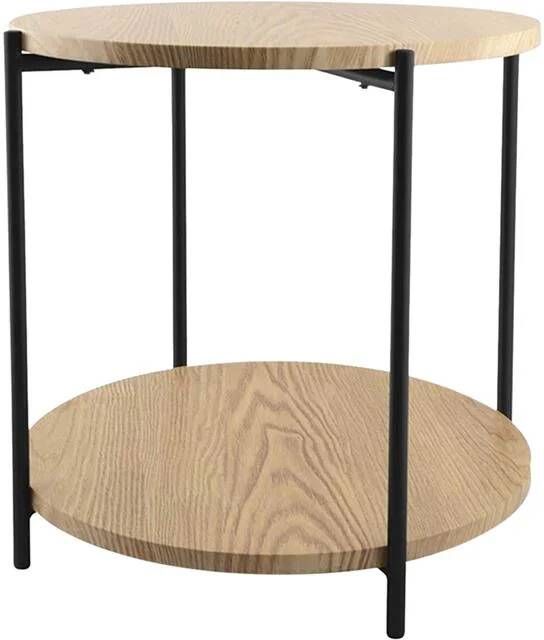 Lisomme Lina houten salontafel naturel Ø 55 cm