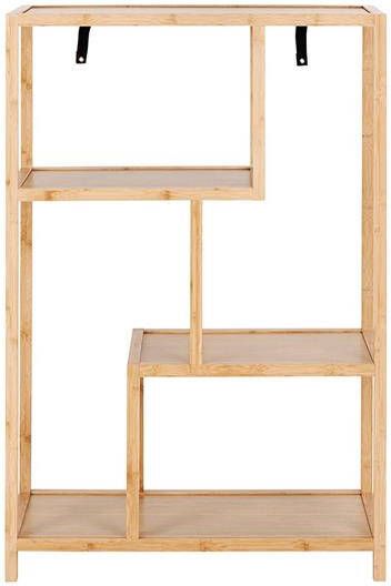 Lisomme Moos bamboe boekenkast naturel 77 x 114 cm