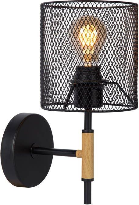 Lucide  BASKETT Wandlamp - Zwart - Foto 1