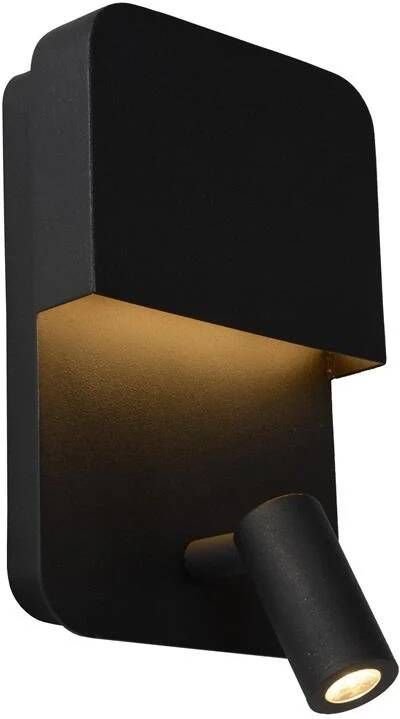 Lucide BOXER Bedlamp 1xGeïntegreerde LED Zwart