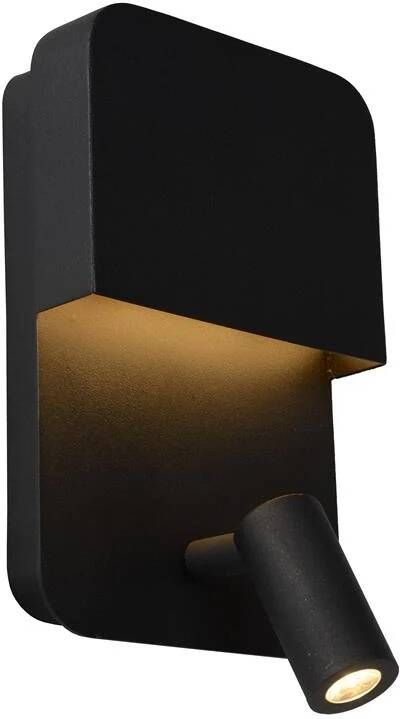 Lucide wandlamp Boxer zwart 10x13 5x24 cm Leen Bakker