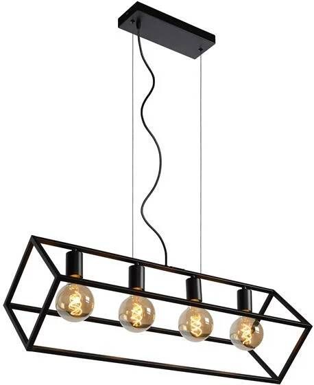 Lucide FABIAN Hanglamp 4xE27 Zwart - Foto 1