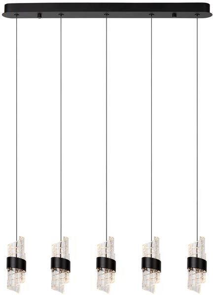 Lucide KLIGANDE Hanglamp 5xGeïntegreerde LED Zwart - Foto 1