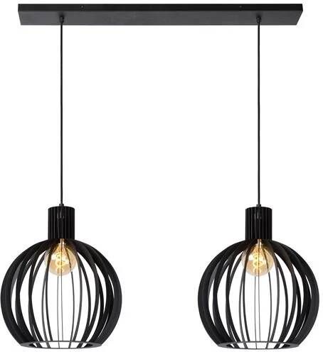 Lucide MIKAELA Hanglamp 2xE27 Zwart - Foto 2