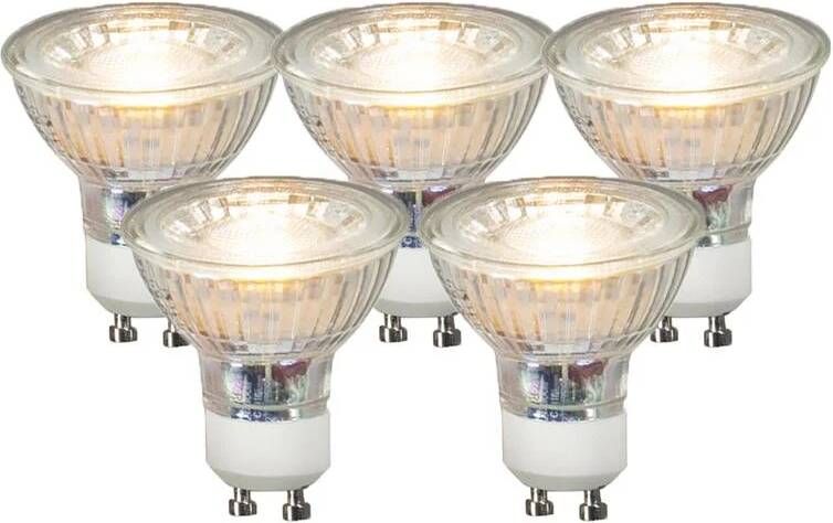 LUEDD Set van 5 GU10 LED lampen COB 3 5W 330 lm 3000K