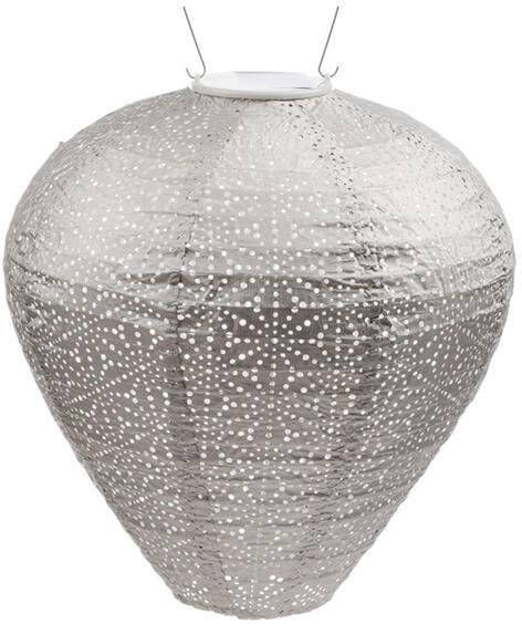 LUMIZ Solar tuinverlichting Sashiko Balloon 30 cm Licht Taupe