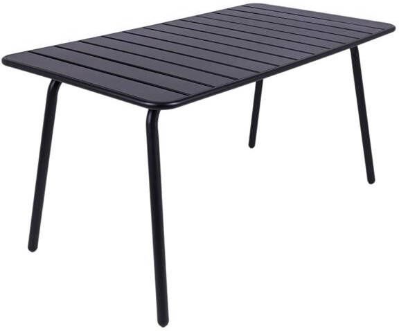 MaximaVida metalen tuintafel Max zwart 150 x 80 cm