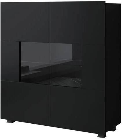 MEUBELLA Dressoir Calgary Mat Zwart 100 cm - Foto 2