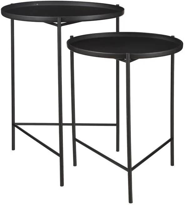 Mica Decorations Bijzettafel H60 x Ø47 cm Zwart