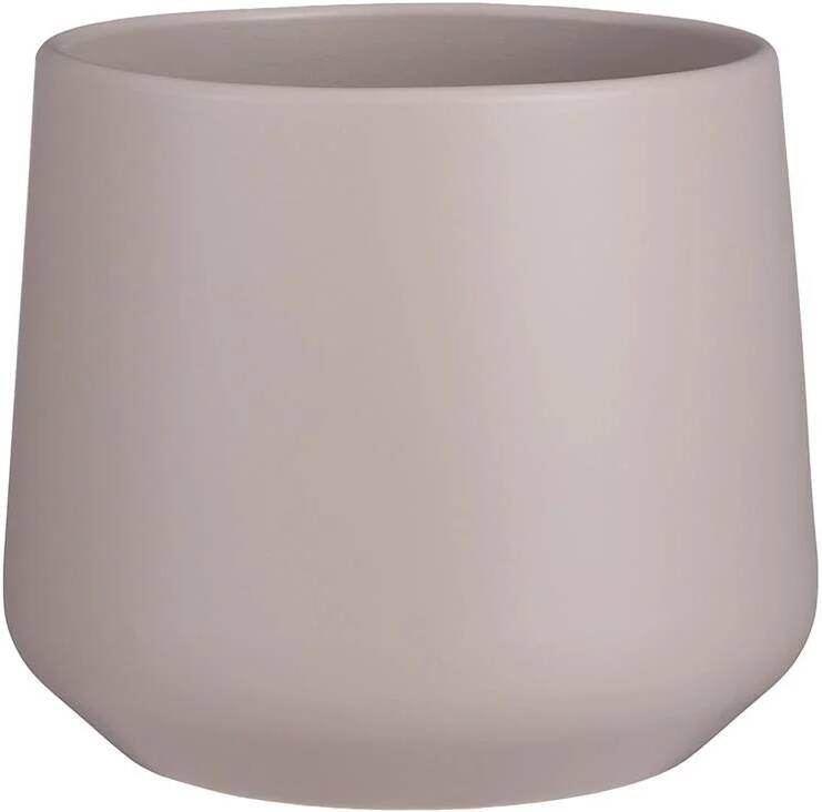 Mica Decorations Bloempot taupe keramiek 21 x 18 cm