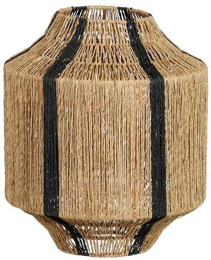 Mica Decorations Liliano Lantaarn H36 x Ø30 cm Jute Zwart