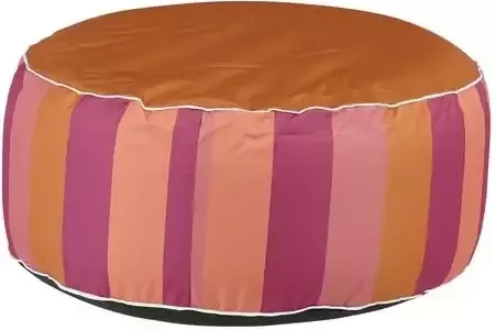 Mica Decorations Novia Opblaasbare Poef Gestreept H23 x Ø53 cm Paars