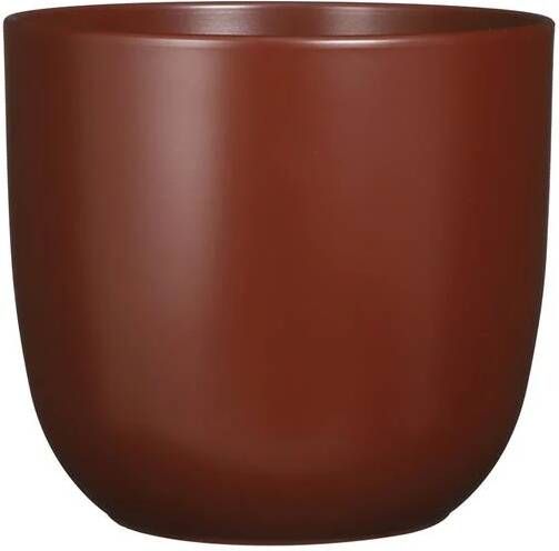 Mica Decorations Tusca Bloempot 28x28x25 cm Keramiek Donkerbruin