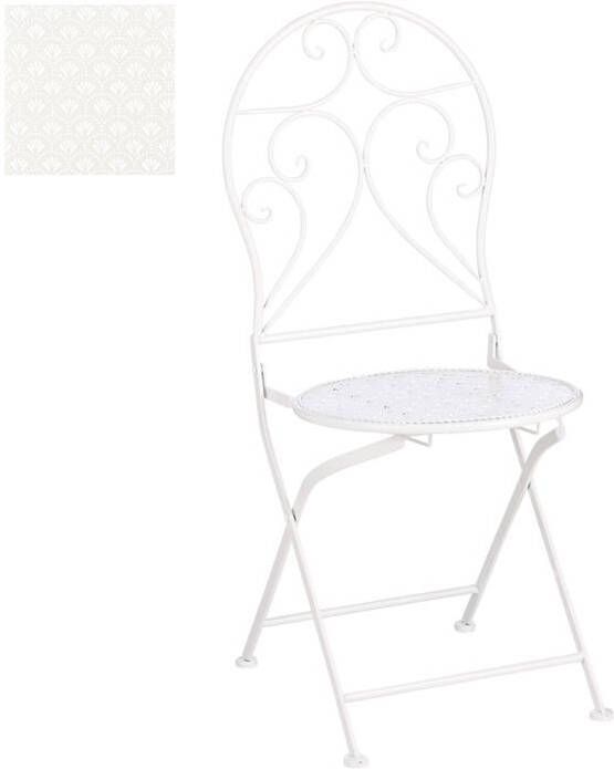 Mica Decorations Yentl Stoel 40x40x92 cm Ijzer Wit