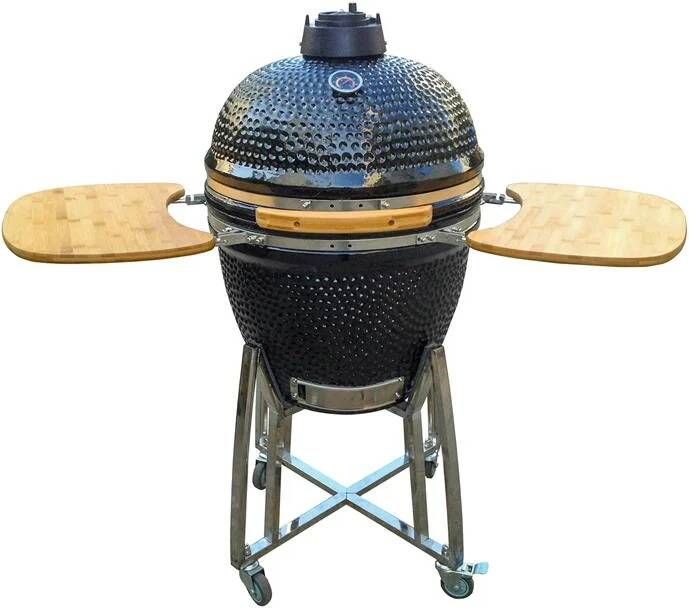 MOOS Kamado Grill 21 inch Keramische Barbecue Zwart - Foto 1