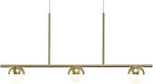 Nordlux Hanglamp CONTINA Textiel kabel met de mond geblazen opaal glas