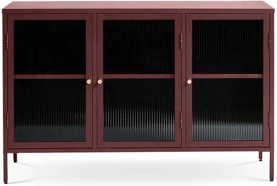 Gewoonstijl Olivine Katja metalen sideboard rood 132 x 40 cm