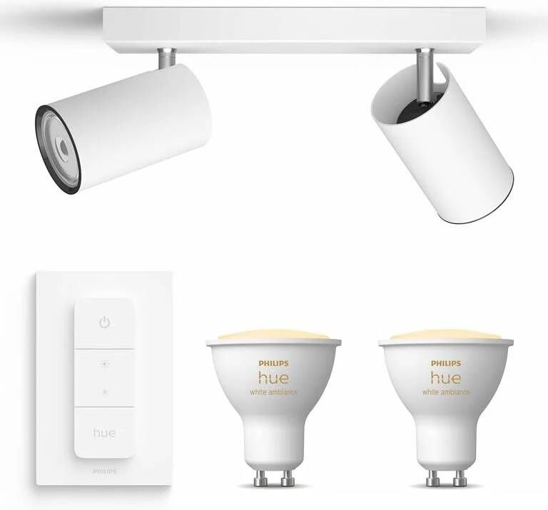 Philips Hue Philips myLiving Kosipo Opbouwspot Wit 2 Lichtpunten Spotjes Opbo…