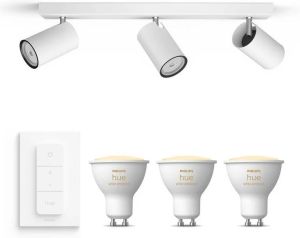 Philips Hue Philips myLiving Kosipo Opbouwspot Wit - 3 Lichtpunten - Spotjes Opbo…