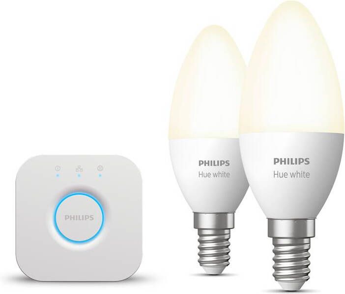 Philips Hue Starterspakket White Kaarslamp E14 2 Lampen
