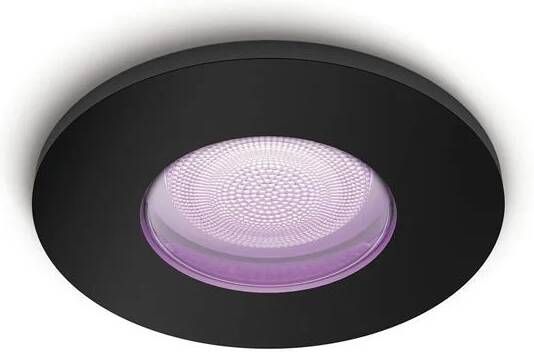 Philips Hue Xamento Inbouwspot 1x rond zwart