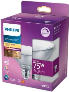 Philips LED reflector PAR 30S lamp niet dimbaar E27 9 5W 740lm 2700…
