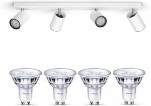 Philips myLiving Kosipo Opbouwspot Wit 4 Lichtpunten Spotjes Op…