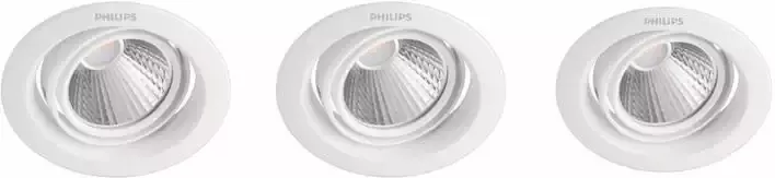 Philips Pomeron Inbouwspot LED 3x5W 330lm Rond Wit