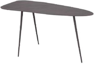 PTMD COLLECTION PTMD Melvy Aubergine alu sidetable triangle L