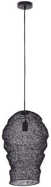 PTMD Miko Black iron wired hanging lamp see through S