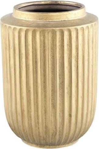 PTMD Harris Bloempot 21x21x30 cm Keramiek Goud