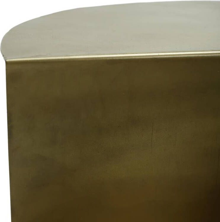 PTMD COLLECTION PTMD Loki Gold iron sidetable multiple levels round