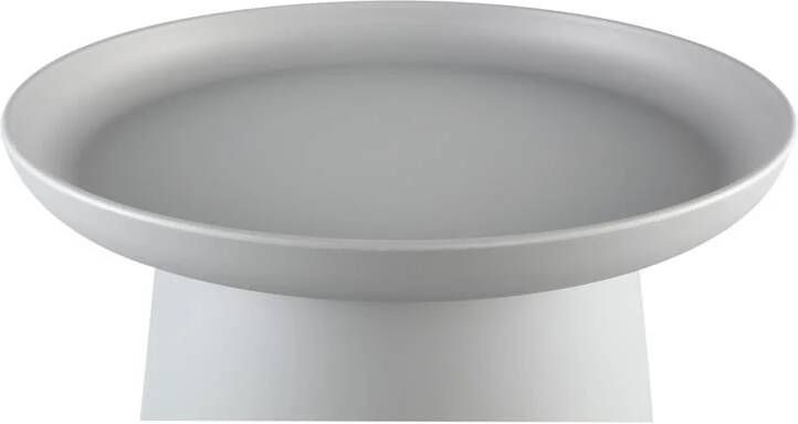 PTMD COLLECTION PTMD Nicca Grey polypropylene coffee table round high