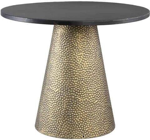 PTMD COLLECTION PTMD Yvette Ronde Tafel H40 x Ø50 cm Metaal Goud