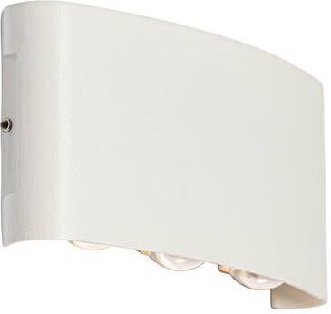 QAZQA Buiten wandlamp wit incl. LED 6-lichts IP54 Silly