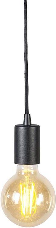 QAZQA Industriële hanglamp zwart rond Facil - Foto 1