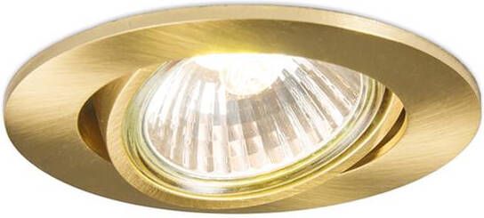 QAZQA Inbouwspot cisco Goud messing Modern D 90mm