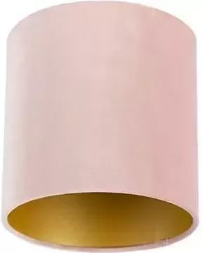 QAZQA Lampenkap cilinder velours Roze Klassiek Antiek D 200mm