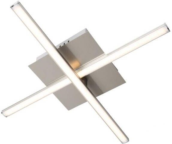 QAZQA Moderne plafondlamp staal LED draaibaar Cruz - Foto 1