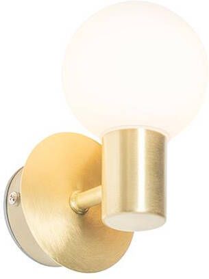 QAZQA Moderne wandlamp goud IP44 Cederic Up