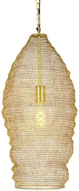 QAZQA Oosterse hanglamp goud 25 cm Nidum
