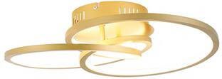 QAZQA Plafondlamp goud 45 cm incl. LED 3 staps dimbaar Rowin