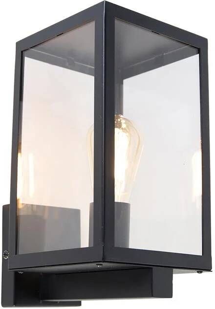 QAZQA Smart buiten wandlamp zwart met glas 30 cm incl. Wifi ST64 - Foto 2