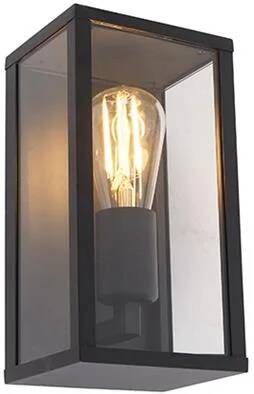 QAZQA Smart wandlamp zwart 26 cm IP44 incl. Wifi ST64 Charlois - Foto 2