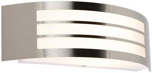 QAZQA Wandlamp buiten sapphire wl Staal Modern B 315mm