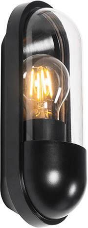 QAZQA Wandlamp buiten stockholm Zwart Modern L 8.8cm - Foto 1